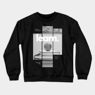 Black Learn Crewneck Sweatshirt